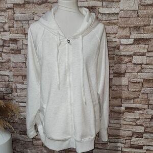 Velocity Brand New Softlite Eleni White Zip-Up Hoodie Jacket